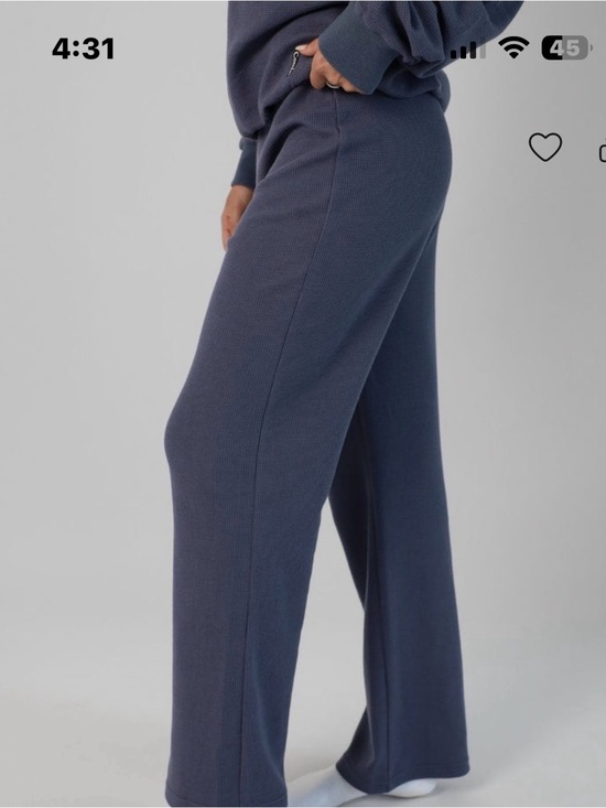 Comfrt Pants - Comfrt Waffle Lounge Pants in Stone Blue
